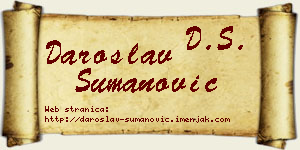 Daroslav Šumanović vizit kartica